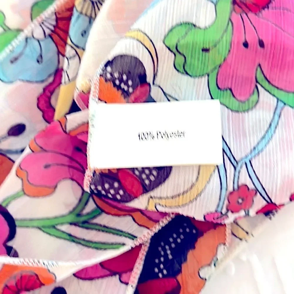 Chiffon Floral Hair Tie Headband Scarf